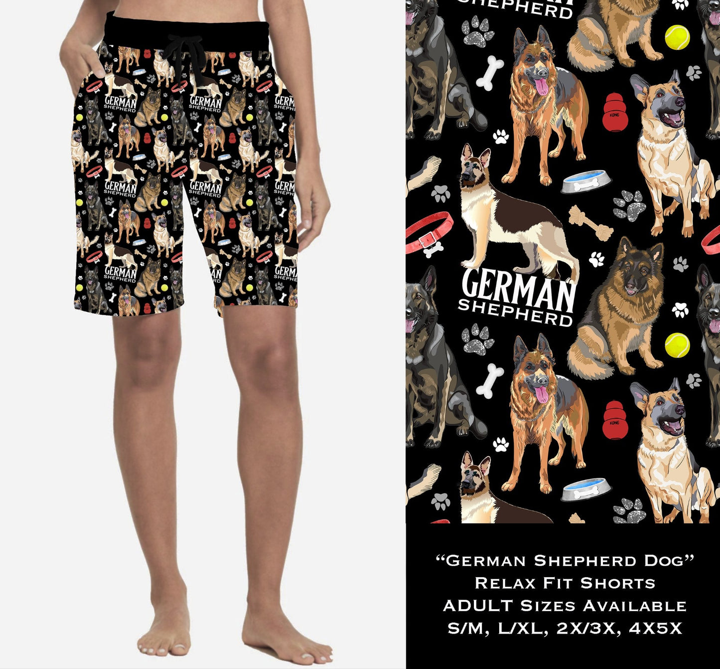 German Shepherd Relaxed Fit Shorts