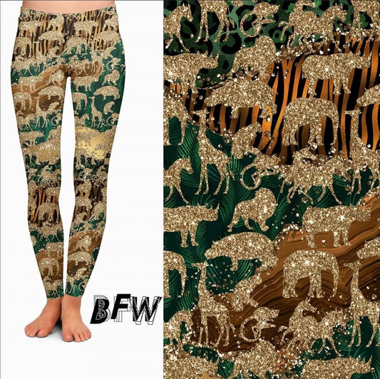 Glitter Safari Leggings, Lounge Pants and Joggers