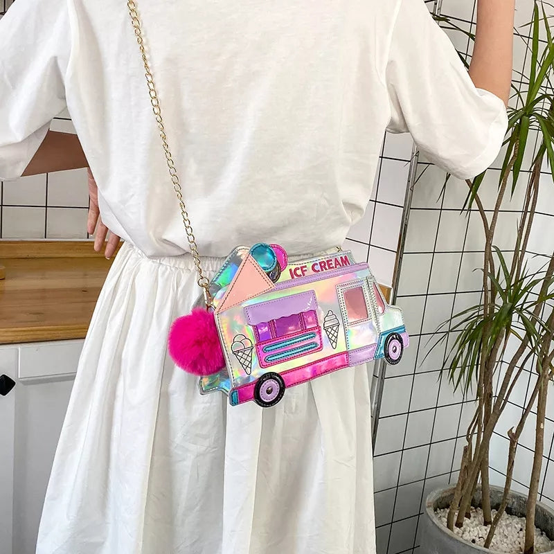 Ice cream truck or taxi handbag