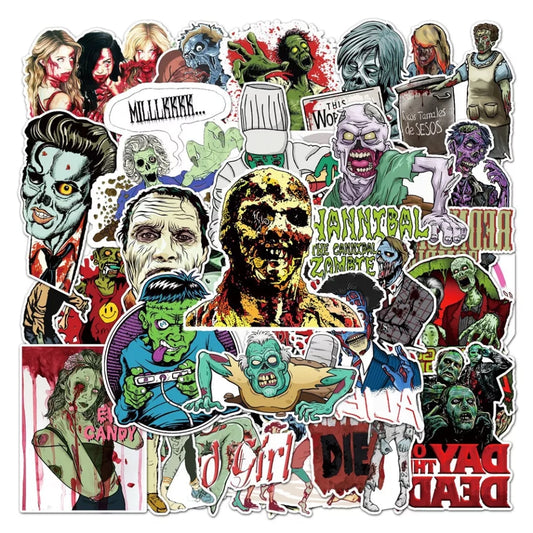Set of 50 piece American Zombies Stickers