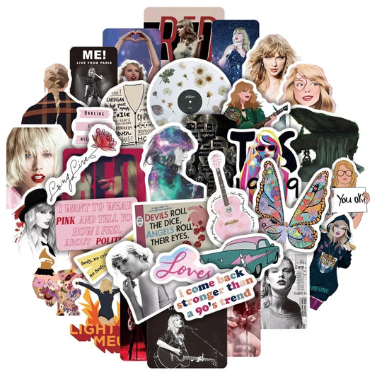 Set of 50 piece Taylor Stickers