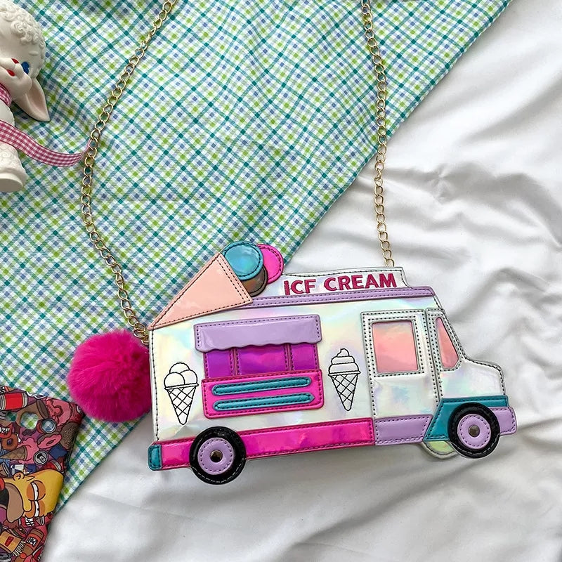 Ice cream truck or taxi handbag