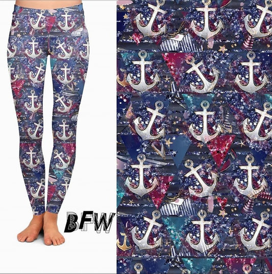 “Anchor” Leggings, Lounge Pants and Joggers