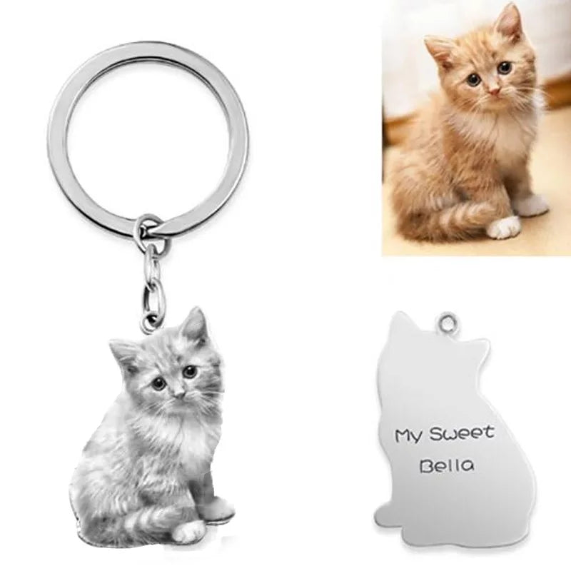 Engraved Pet Keychain or Necklace