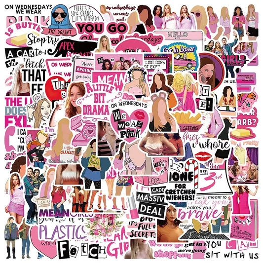 Set of 50 piece mean girls Stickers