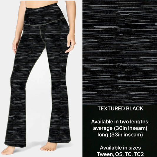 Textured Black Yogas