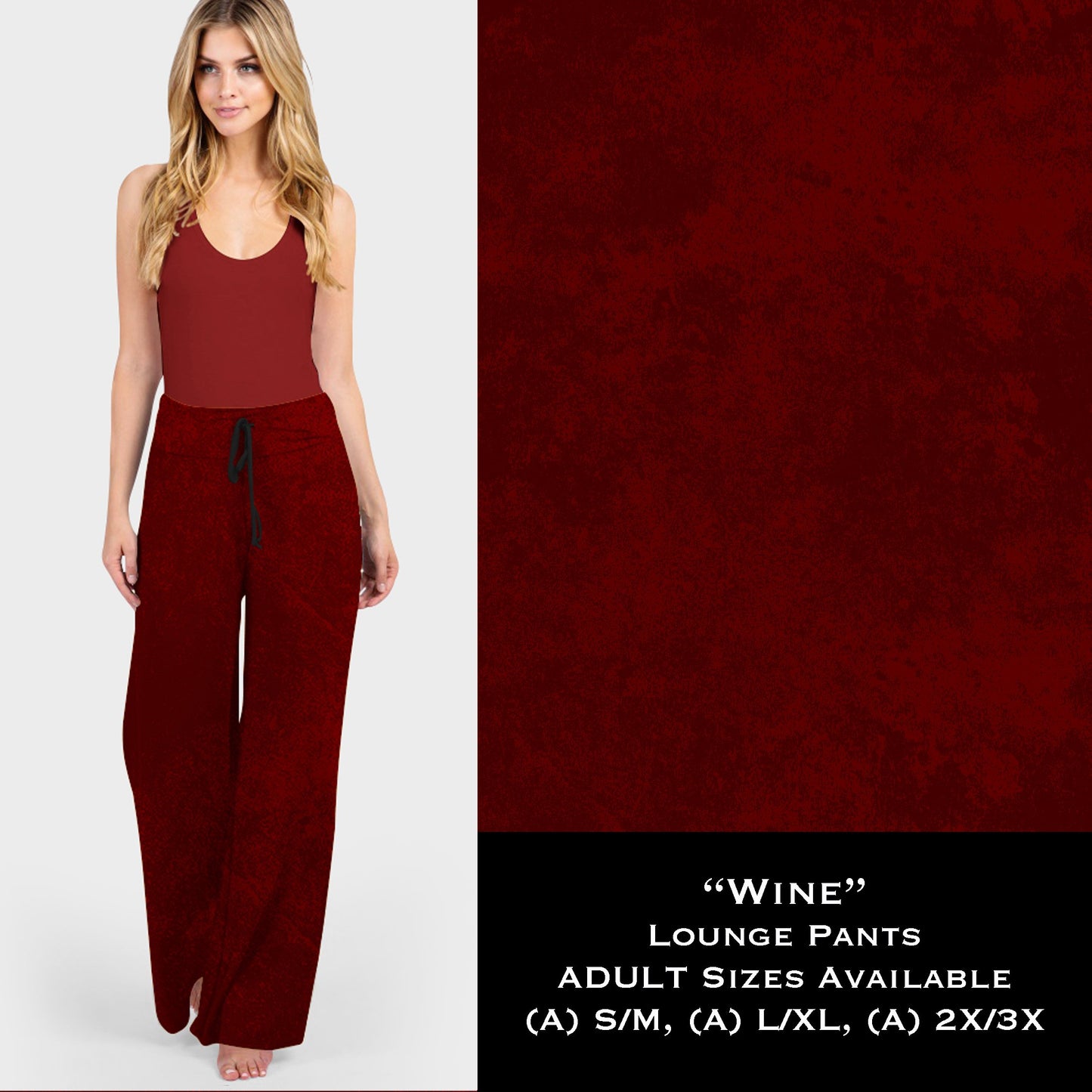 Color Collection WINE Lounge Pants