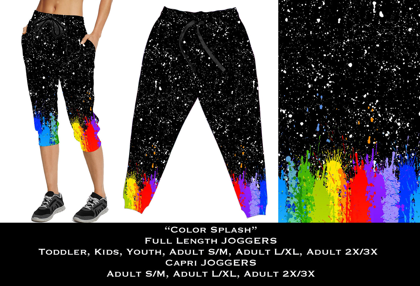 Color Splash - Full & Capri Joggers