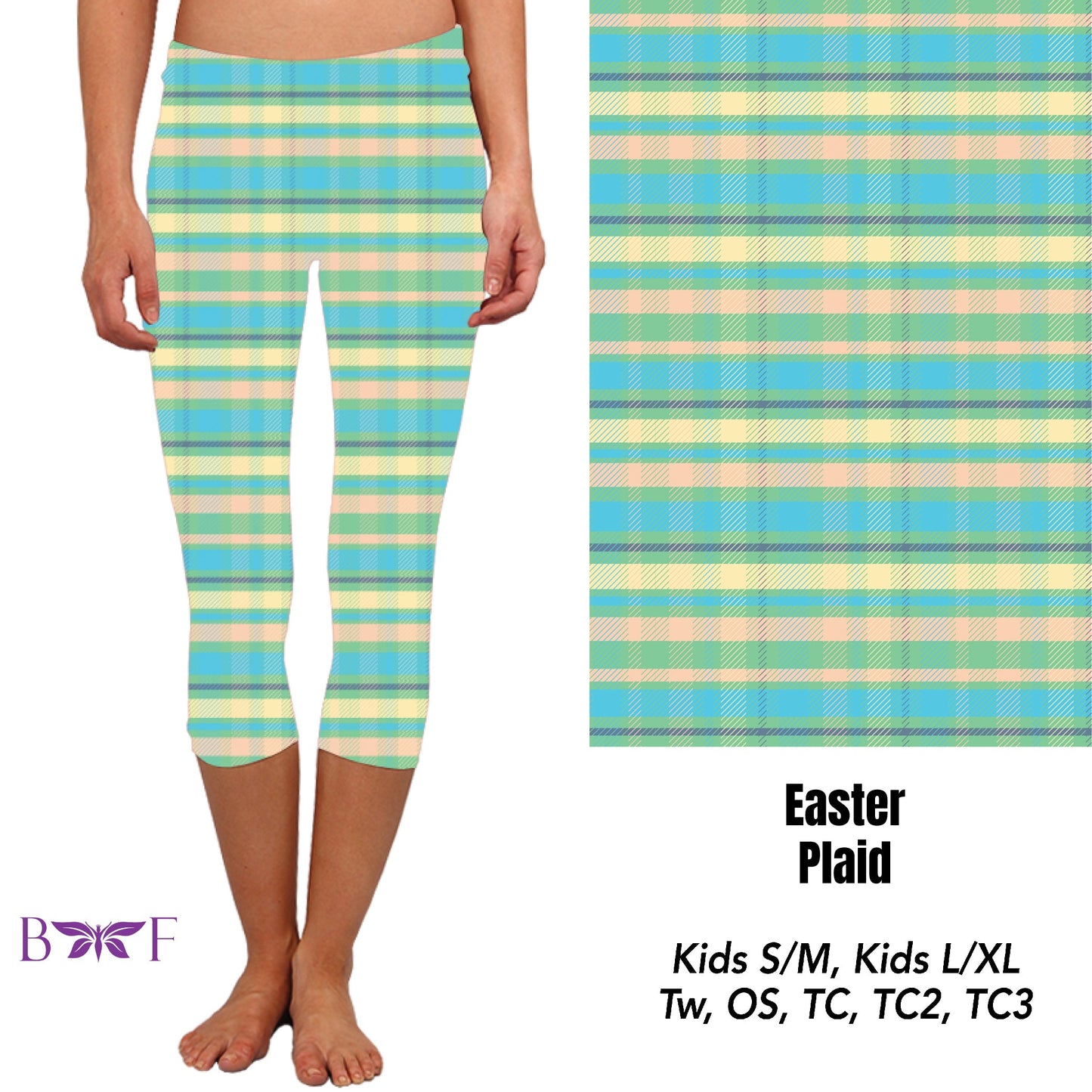 Easter Plaid jogger and skort