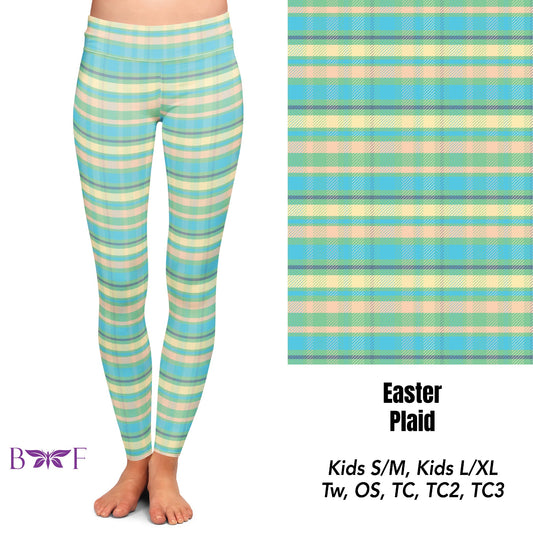 Easter Plaid jogger and skort