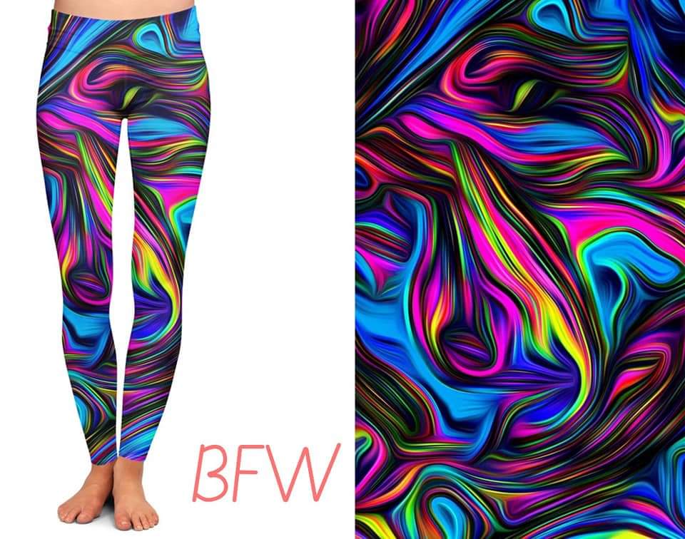 Color Arousal w/pockets capri and leggings