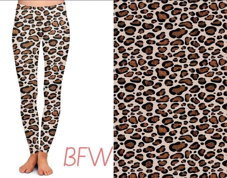 Leopard Love with pockets Capris and Leggings