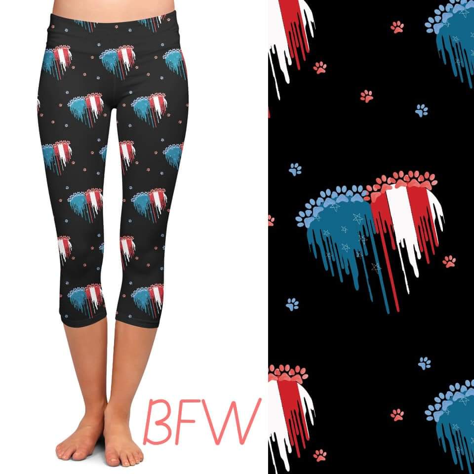 American Paws with pockets leggings/capris/shorts