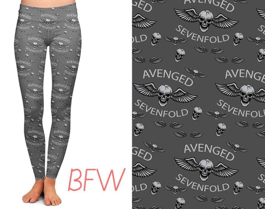 Avenged with pockets leggings and capris