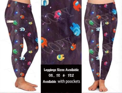 Among Us leggings and Capris with pockets