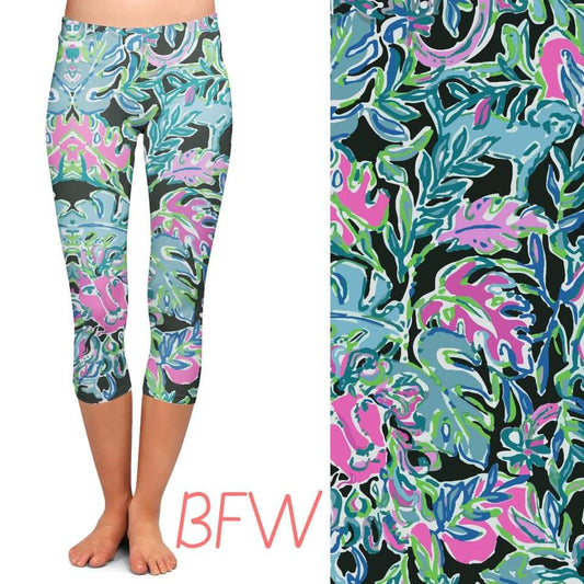 Deep Palms Leggings and Capris