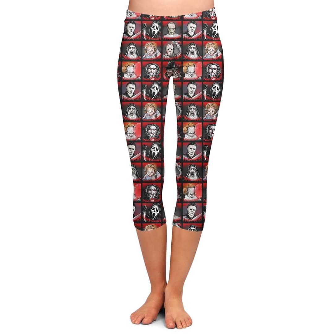 Horror Friends leggings and capris no pockets