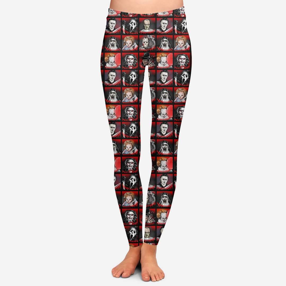 Horror Friends leggings and capris no pockets