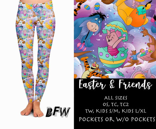 Easter Friends leggings capris joggers and loungers kids and adults