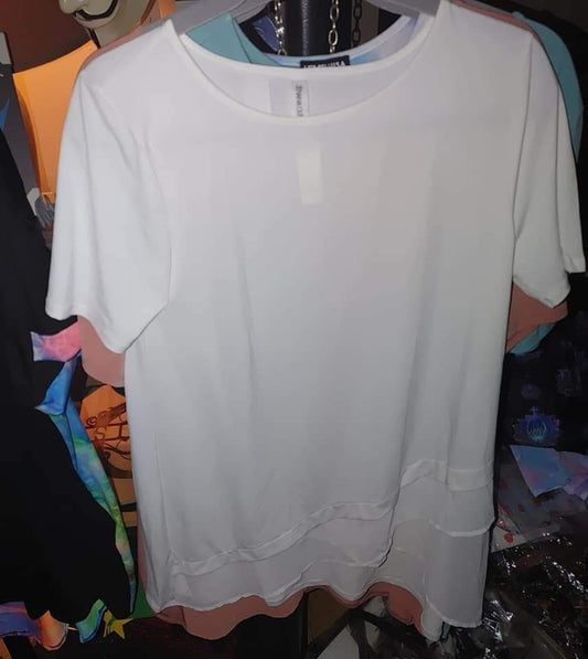 Zenana final markdown size small white blouse