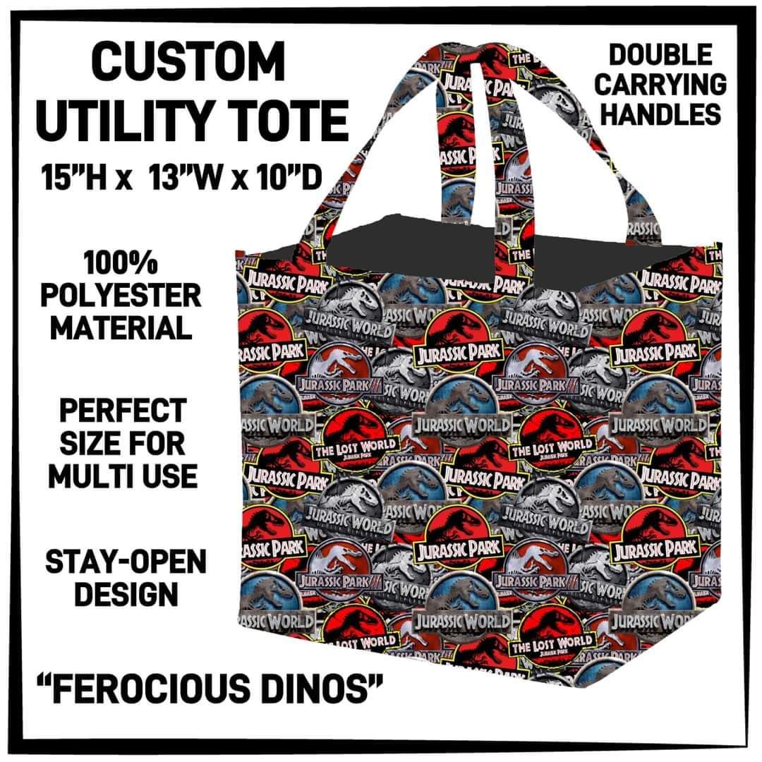 Ferocious Dinos Custom utility tote