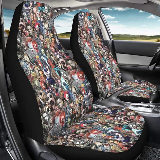 Horror collage Car Seat Covers, Car Matts, or Sunshade
