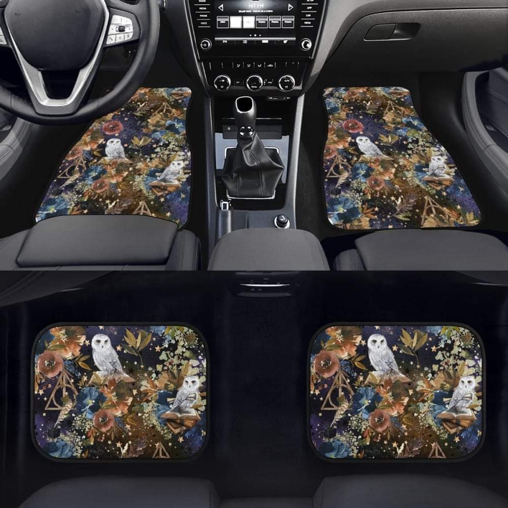 Preorder eta 8 wks from ordering Floral Hedwig Car Seat Covers, Car Matts, or Sunshade