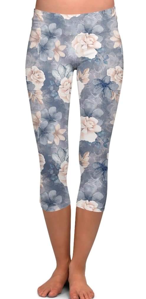 Floral Legacy leggings, Capris, Full and Capri length loungers and joggers Preorder #0813