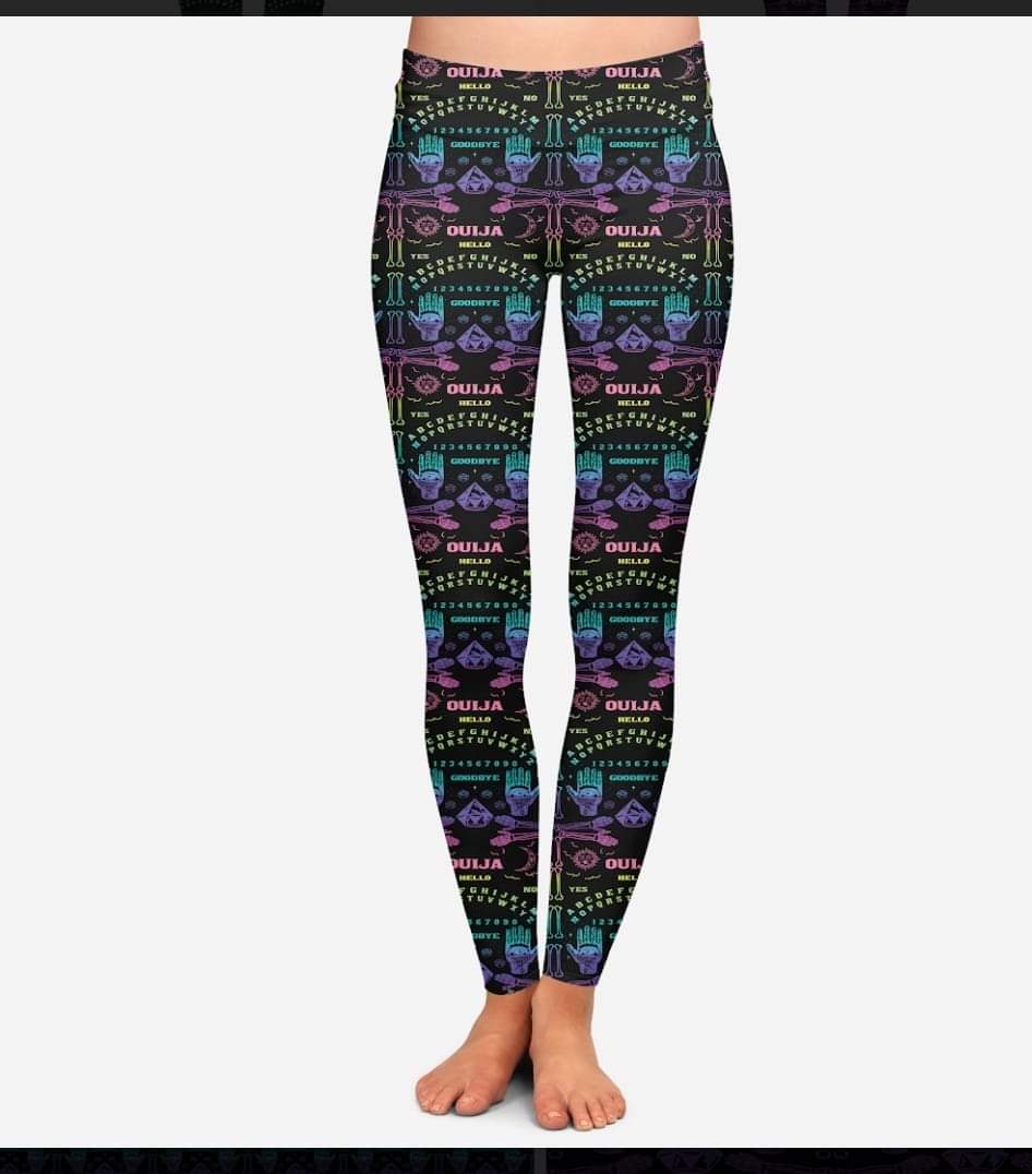 Ouija board leggings, Capris, Full and Capri length loungers and joggers