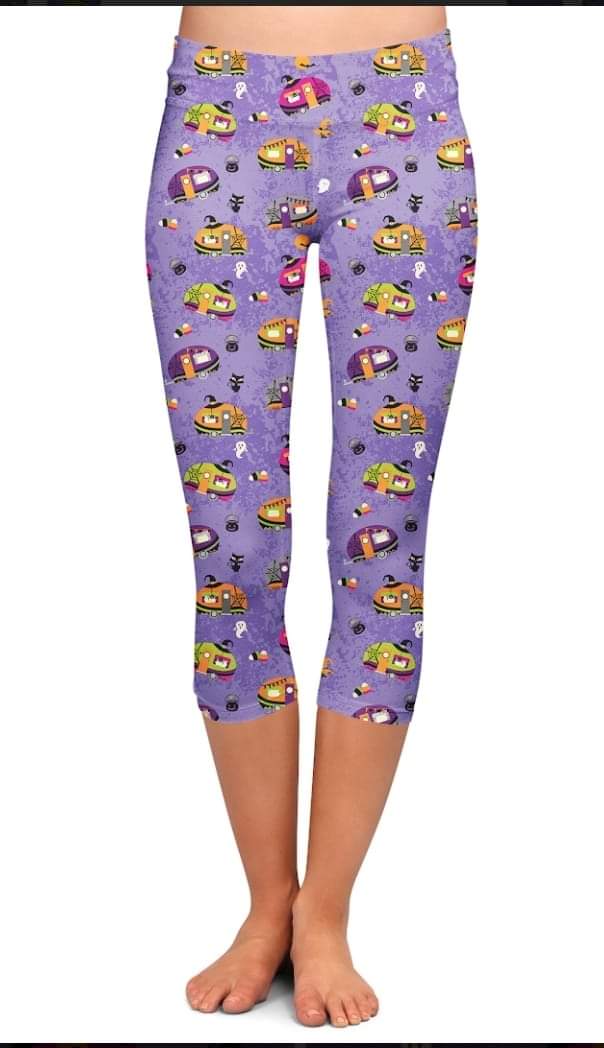 Halloween camping leggings and Capris