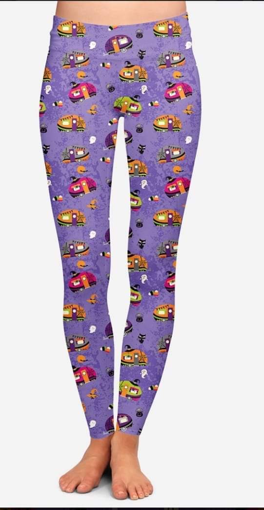 Halloween camping leggings and Capris