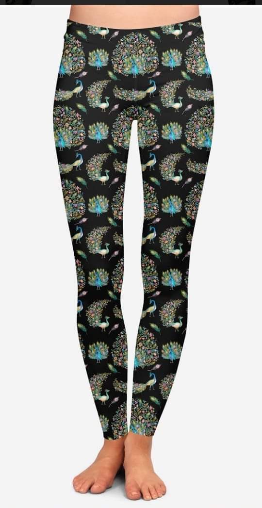 Peacock Fantasy Leggings, Capris, Lounge Pants and Joggers *Preorder #0820