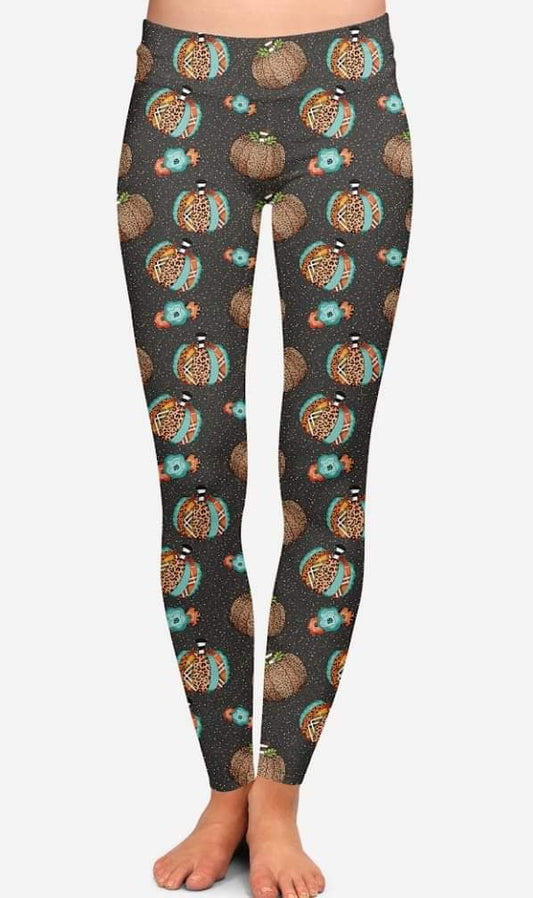 Pumpkin Chic Leggings and Capris