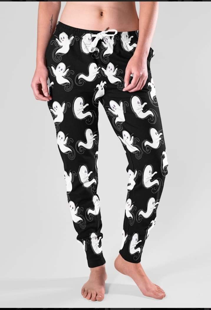 Ghostly Ghosts Leggings, Capris, Lounge Pants