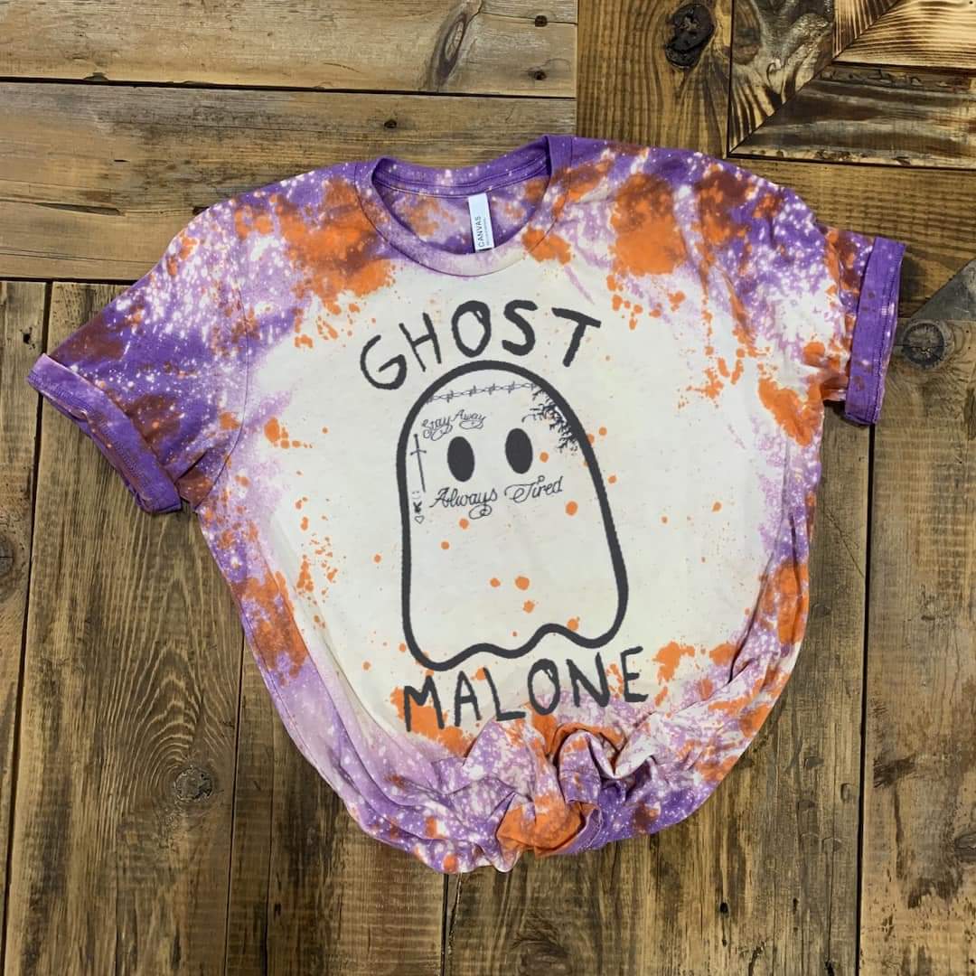 Ghost Malone tye dye tees