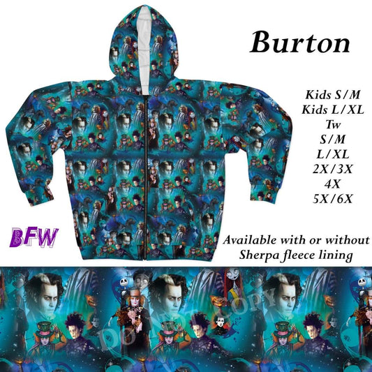 Burton zip up hoodie with or without sherpa fleece lining