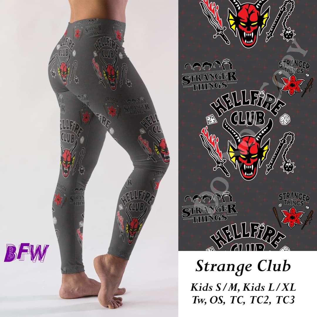 Strange club leggings, Capris, Full and Capri length loungers and joggers