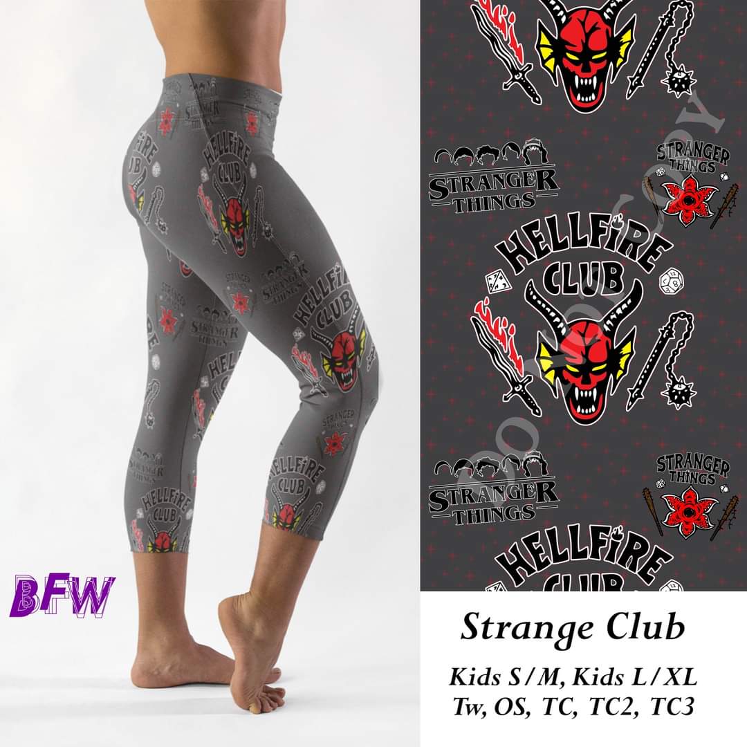 Strange club leggings, Capris, Full and Capri length loungers and joggers