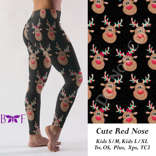 Cute Red Nose legging, skorts and joggers