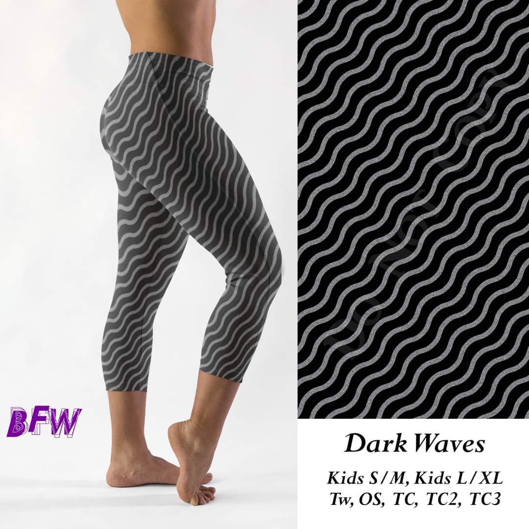 Dark Waves leggings, Capris, and Loungers