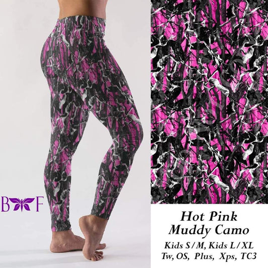 Hot Pink Muddy Camo Loungers & Joggers