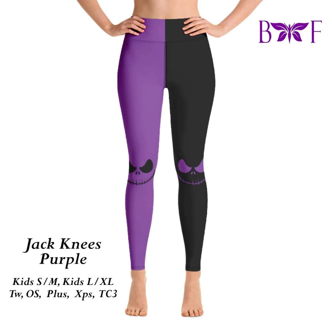 Jack knees purple leggings with pockets
