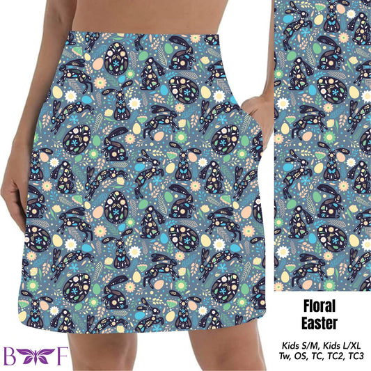 Floral Easter Skort