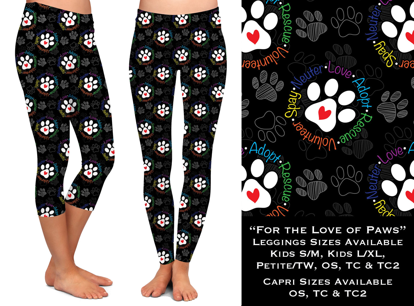 For The Love of Paws - Leggings & Capris