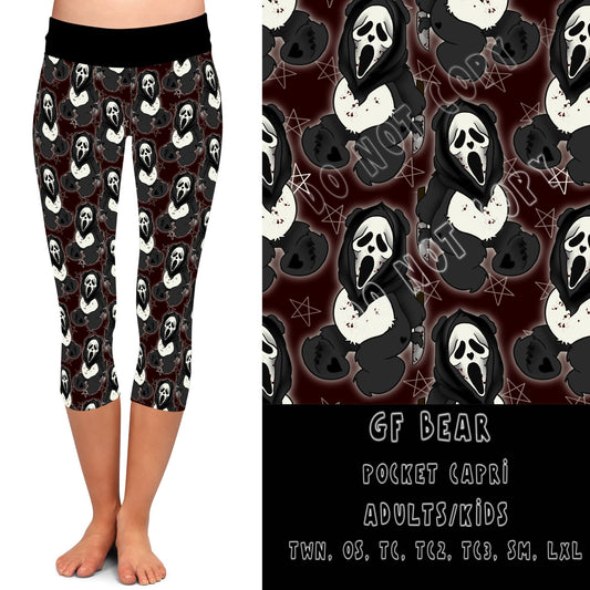 BEARY SCARY RUN- GF BEAR-LEGGINGS/CAPRI/JOGGER/JOGGER CAPRI