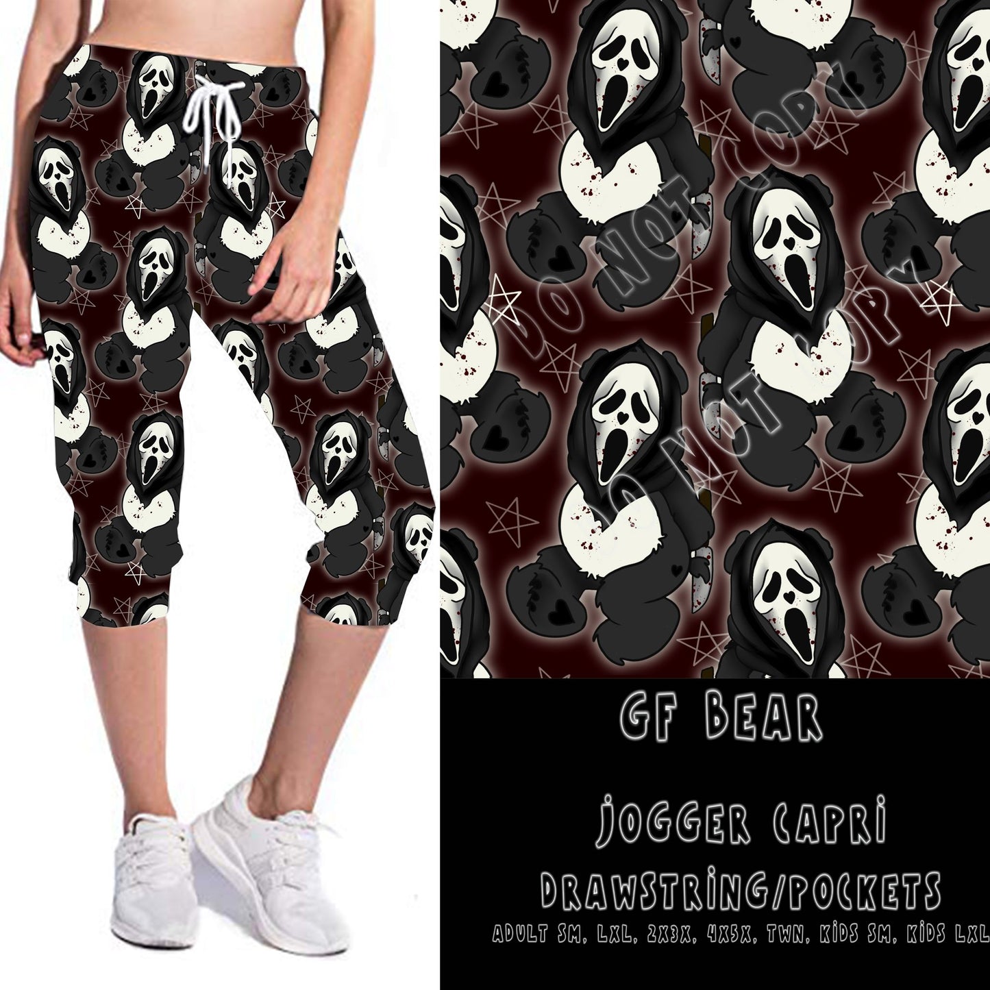 BEARY SCARY RUN- GF BEAR-LEGGINGS/CAPRI/JOGGER/JOGGER CAPRI