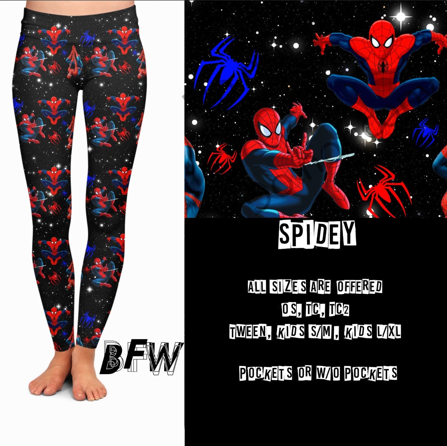 Spidey leggings, joggers and loungers kids & adults