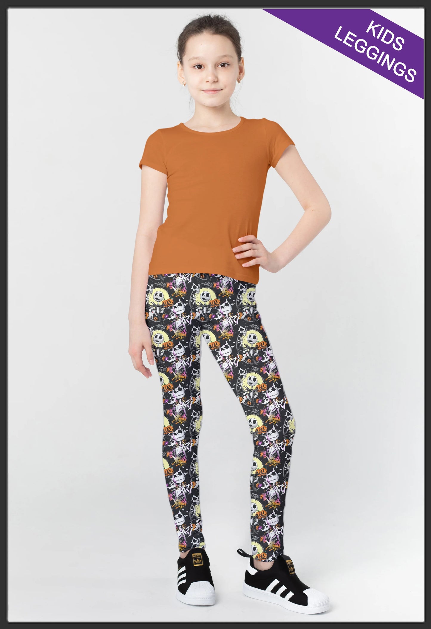 Kids Pumpkin Jack Leggings w/ Inside Pockets