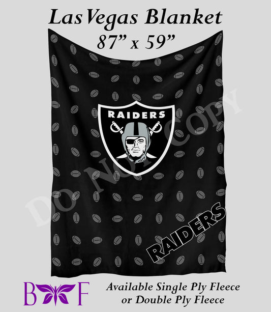 Las Vegas 59"x87" soft blanket also available with sherpa fleece