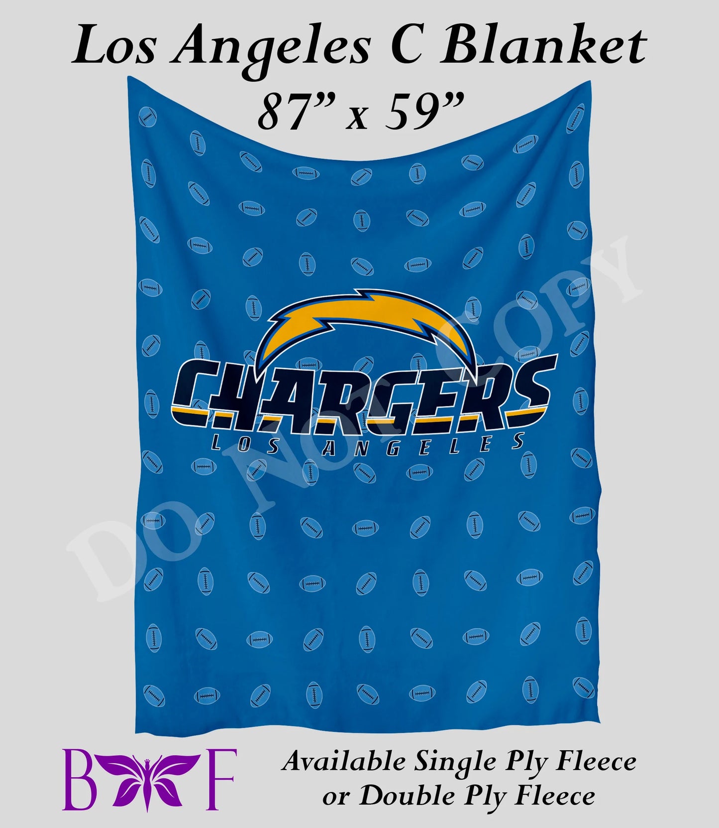 Los Angeles C 59"x87" soft blanket also available with sherpa fleece